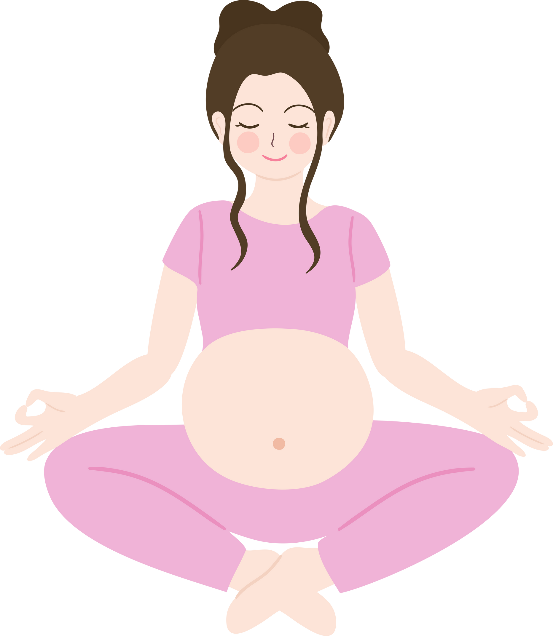 prenatal yoga clipart